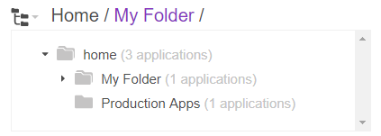 Folder list